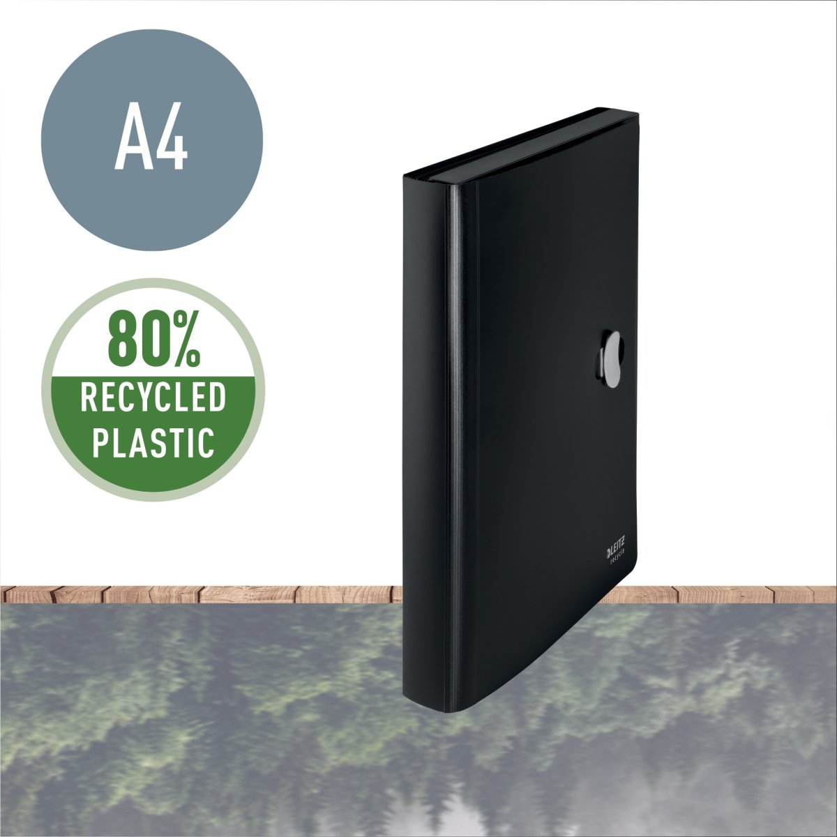 Leitz Recycle projektmapp | A4 | Svart