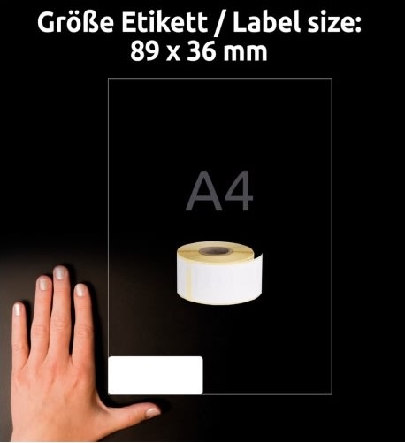 Avery Adressetiketter | 36 x 89 mm | 520 st.