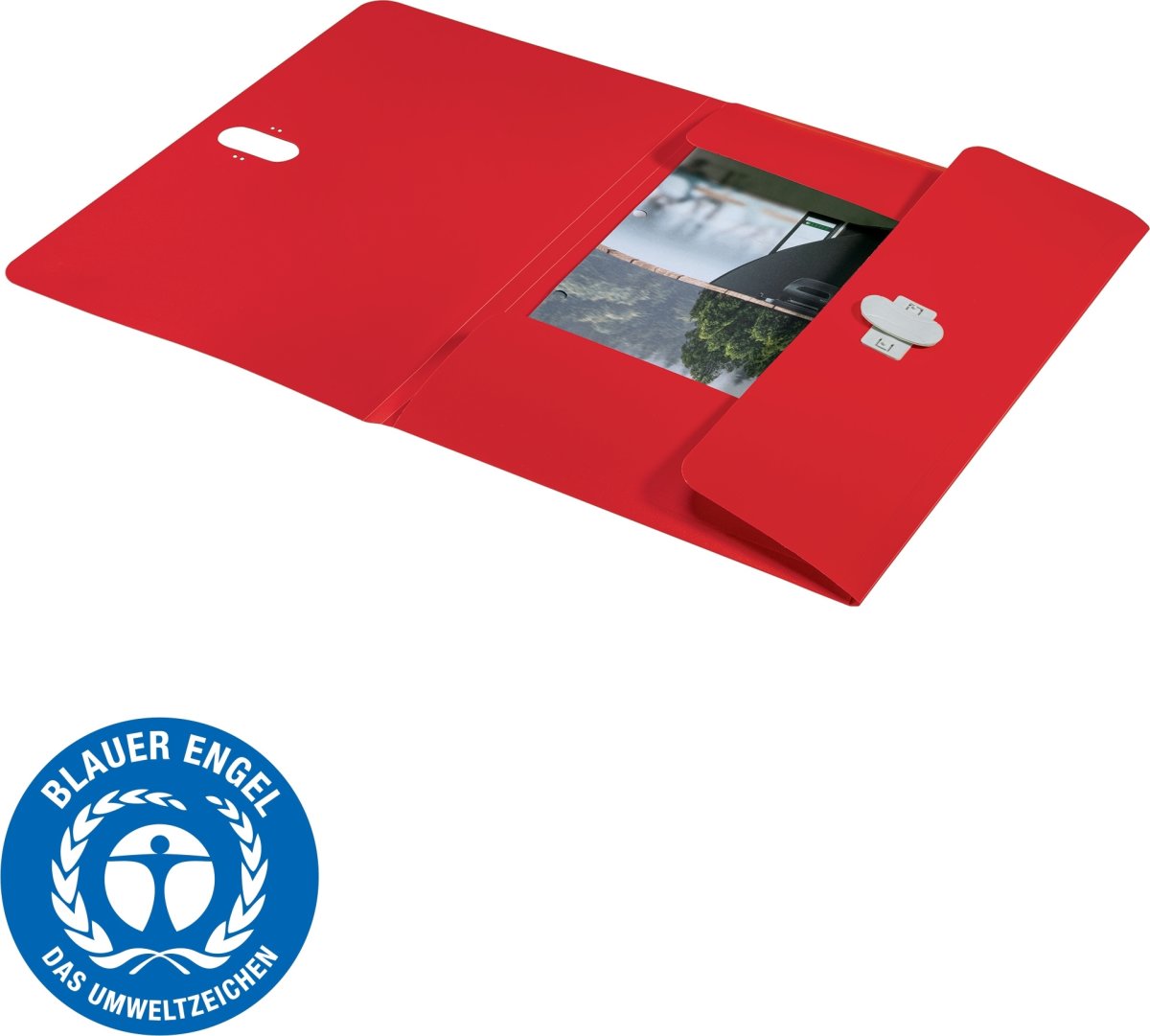 Leitz Recycle projektmapp | A4 | 3-flikig | Röd