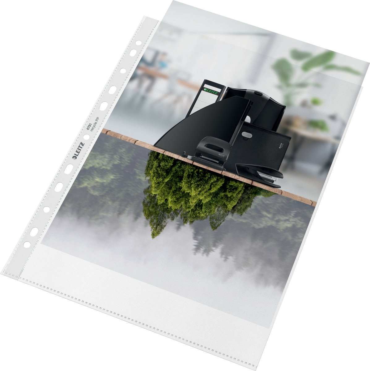Leitz Recycle Pocket, A4, Topp, 100my, 25 st.