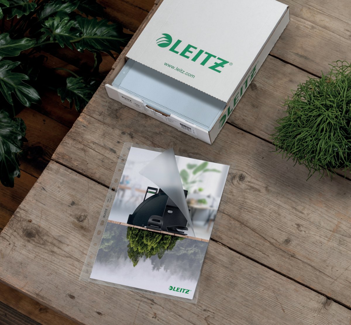 Leitz Recycle plastficka, Top, A4, 100 my, 100 st.