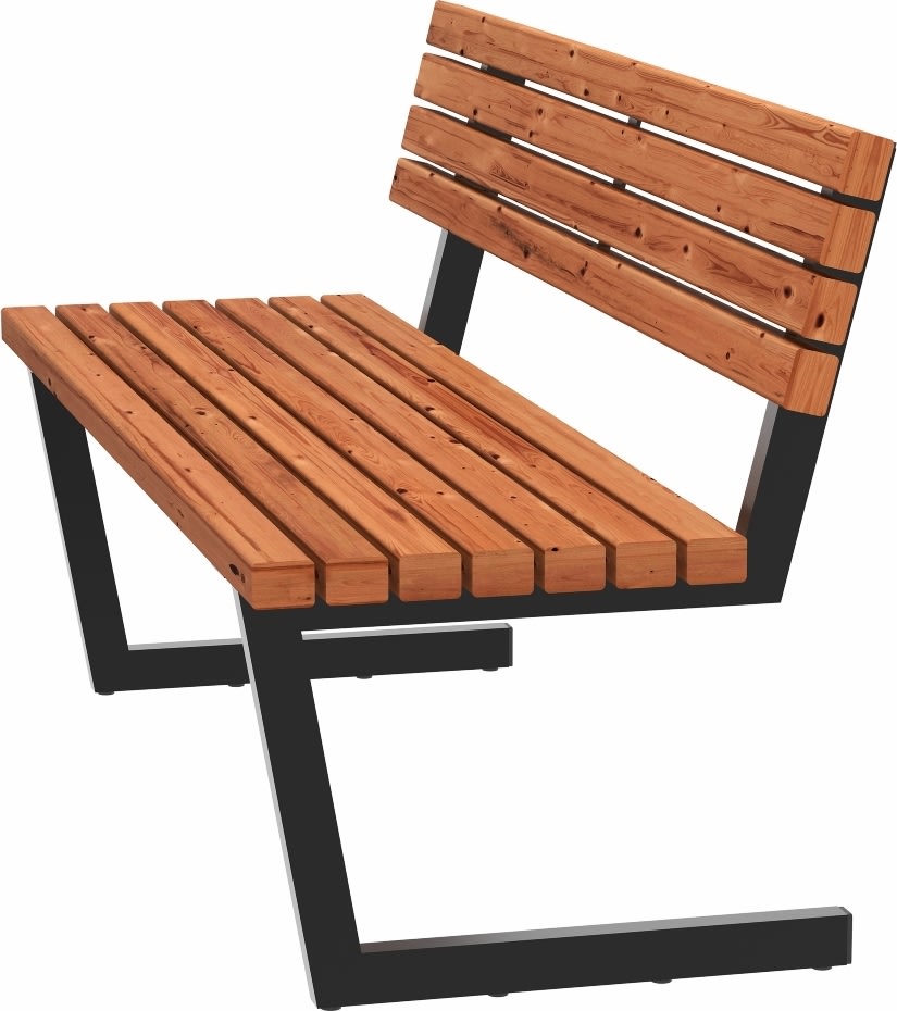 Plus Relaxbänk + hängbord/150cm/Thermowood