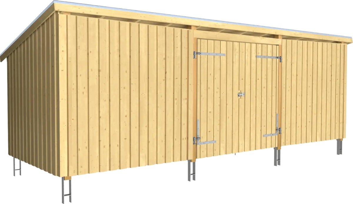 Plus Nordic Multiskur, 14 m2, stängd, natur