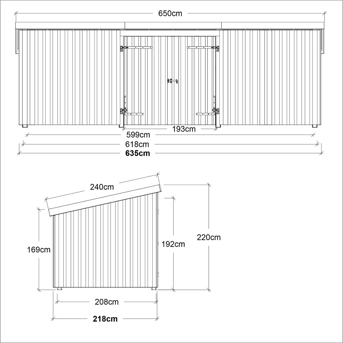 Plus Nordic Multiskur, 14 m2, stängd, natur
