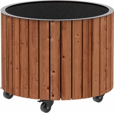 Plus Circle blomlåda Ø55x45 cm, Thermowood