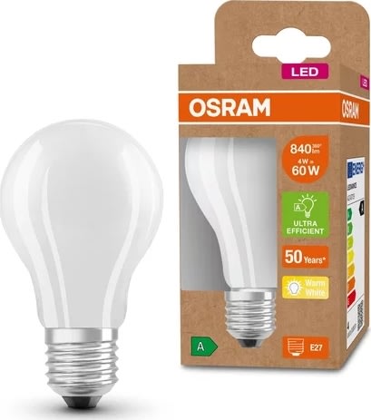 Osram LED Standard LED-lampa matt E27, 3,8W=60W