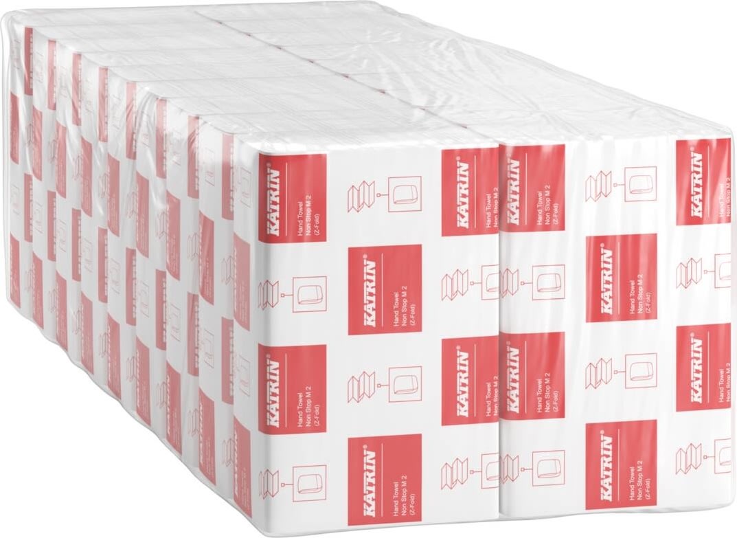 Katrin Z-fold handduksark, 2-lagers, 18 bdt.