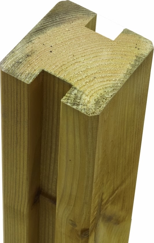 Plus Profile stolpe 2 spår, natur, 9x9x268 cm.