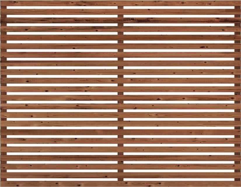 Plus Tokyo Trästaket, Thermowood, 180x140 cm.