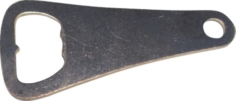 Kapsylöppnare, stål, 9 cm.