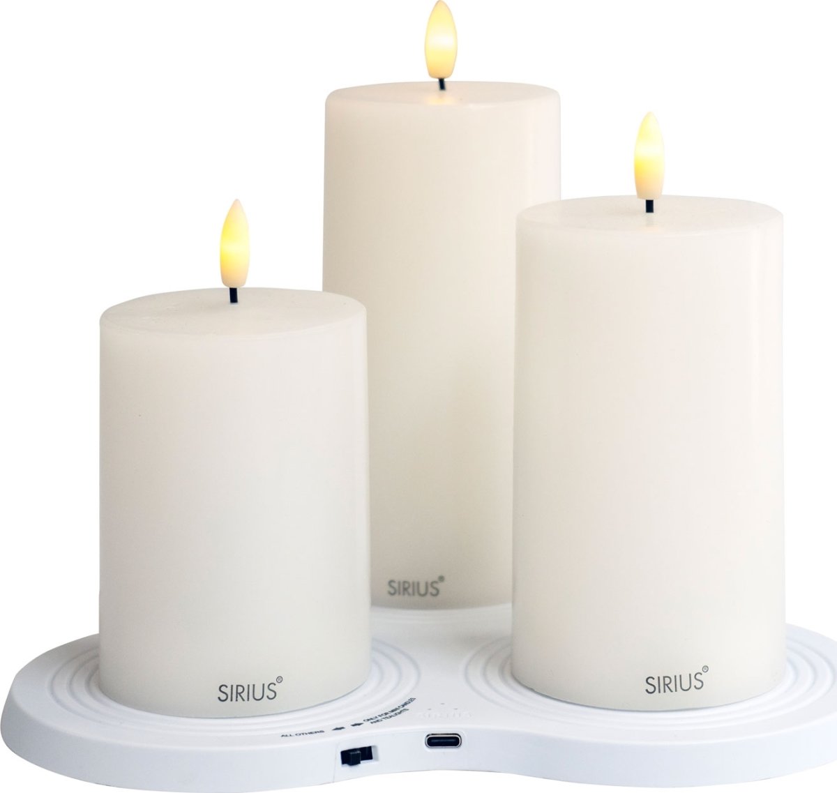 Sirius Sille laddningsbara LED-ljus | 10/12,5/15cm