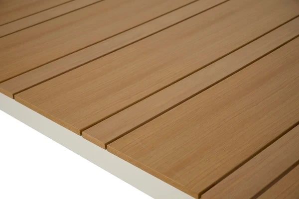 Noah Trädgårdsbord 205x90cm, sandgrå/teak