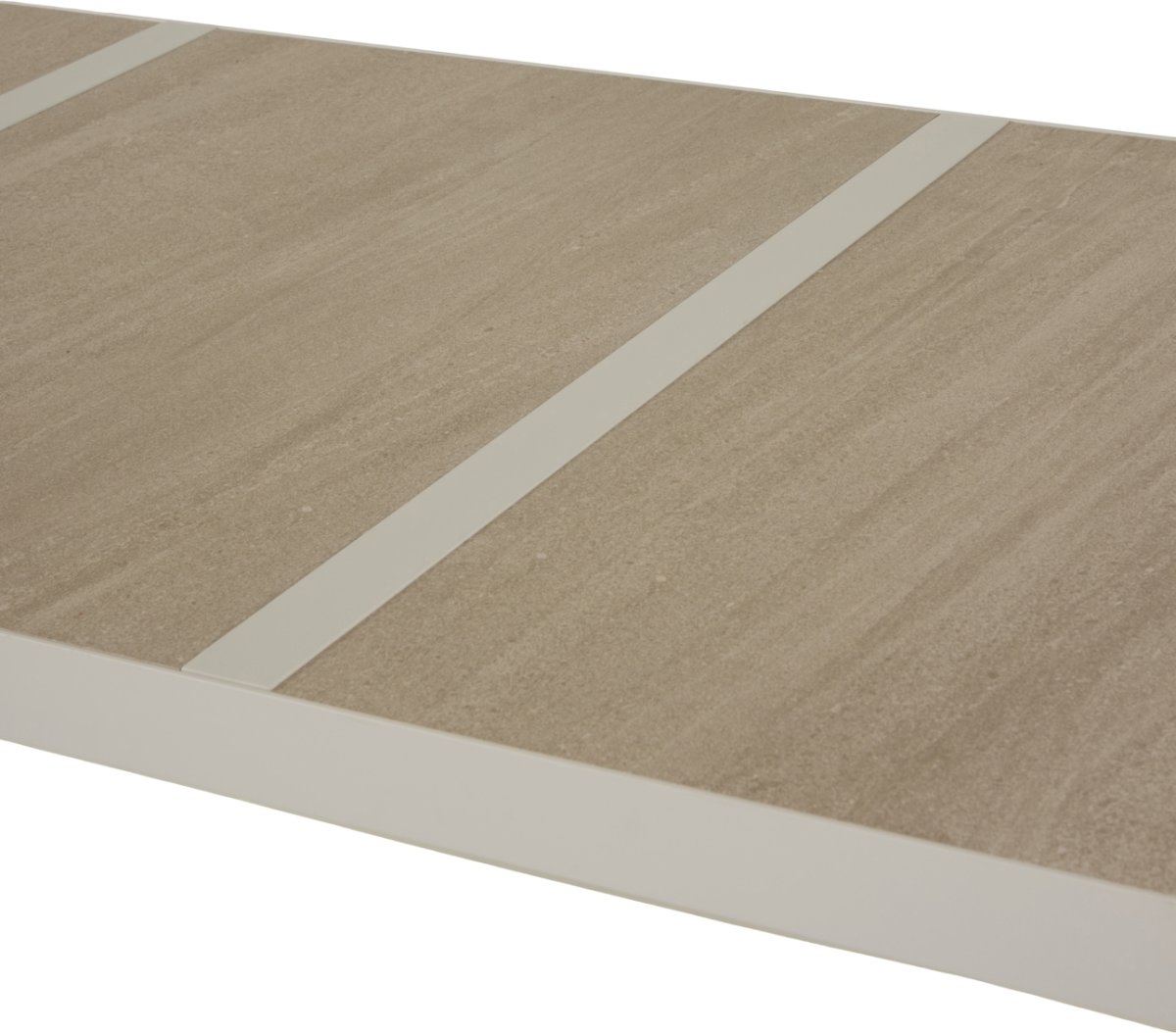 Kenny Trädgårdsbord 196x91cm, sandgrå/beige