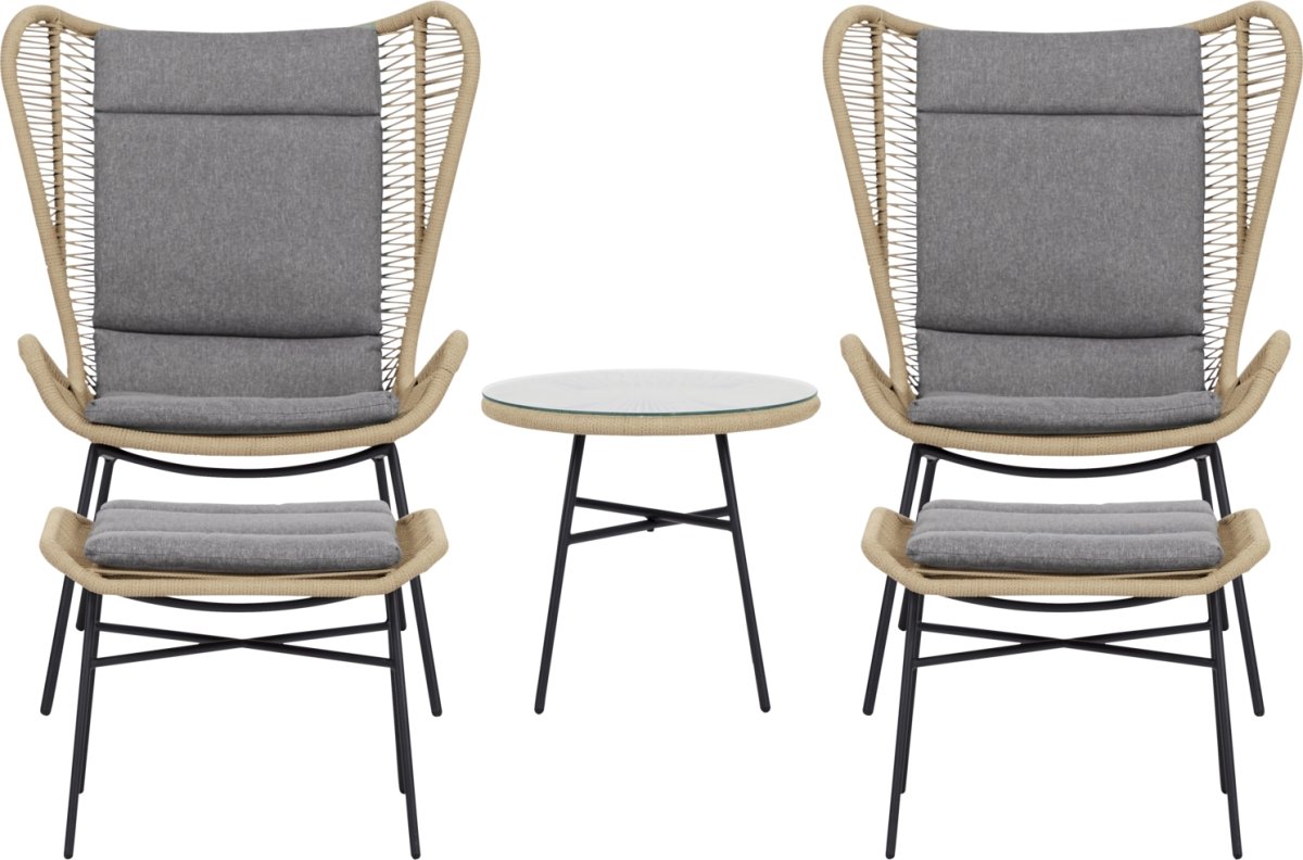 Thorkild Loungeset 2 pers. 5 delar med kuddar