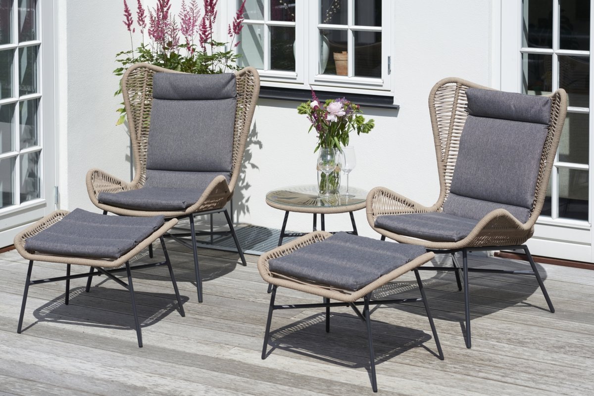 Thorkild Loungeset 2 pers. 5 delar med kuddar