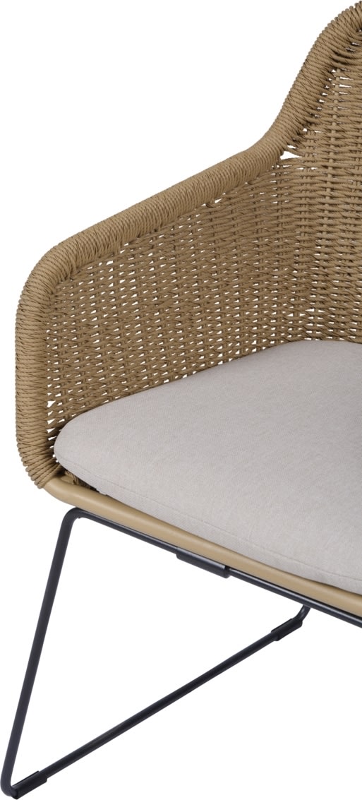 Sif Trädgårdsstol, svart/natur