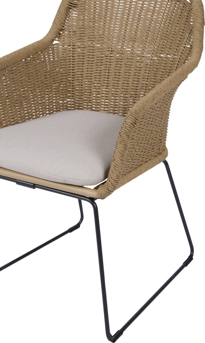 Sif Trädgårdsstol, svart/natur