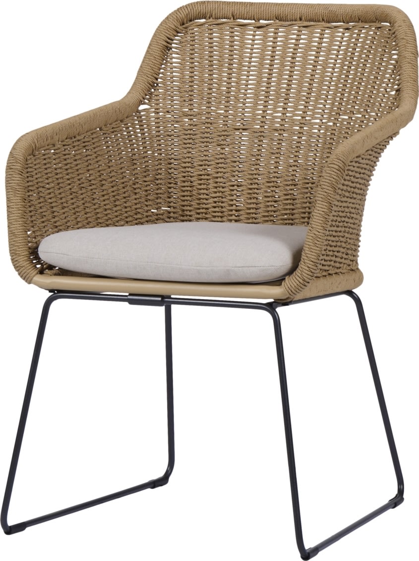 Sif Trädgårdsstol, svart/natur