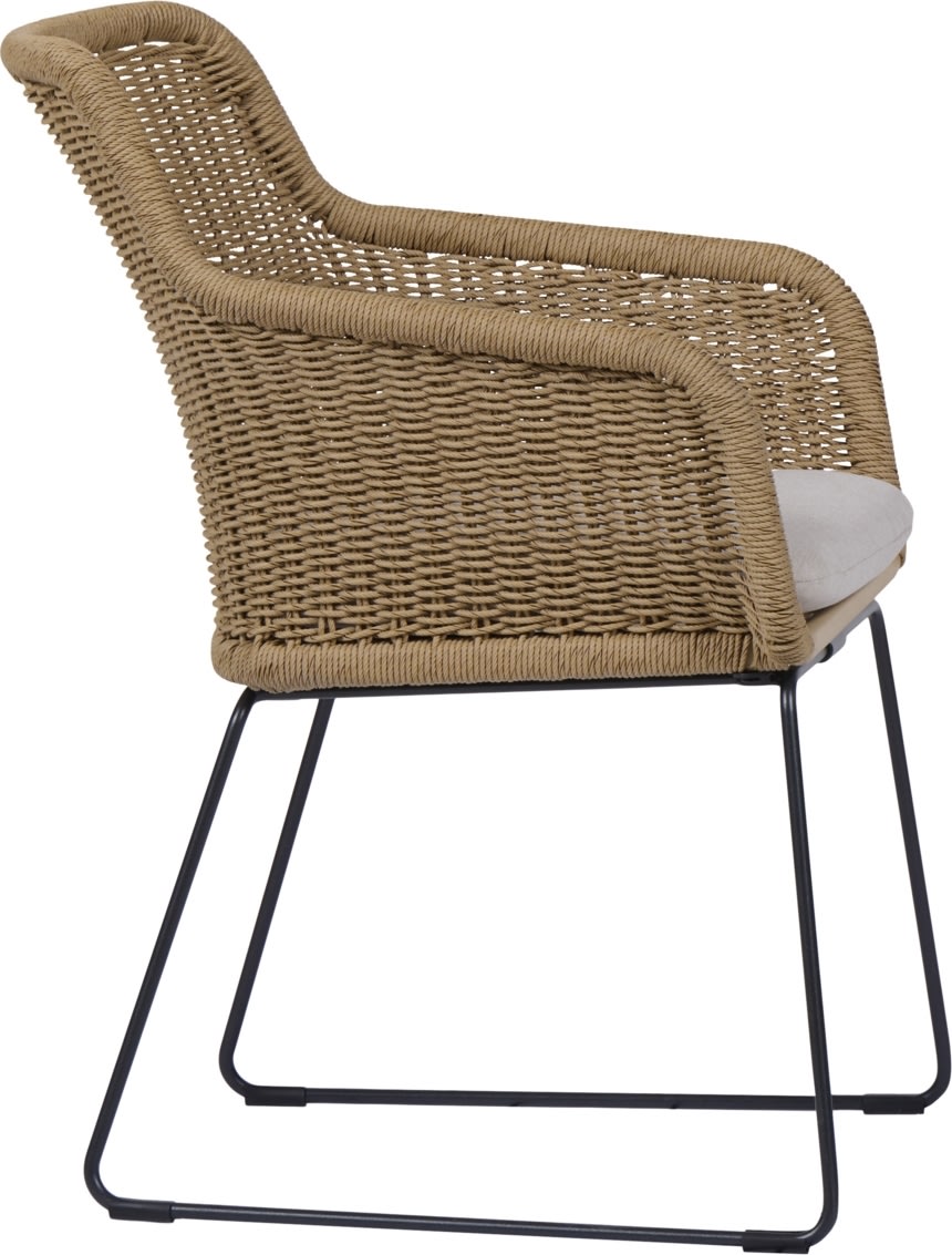 Sif Trädgårdsstol, svart/natur