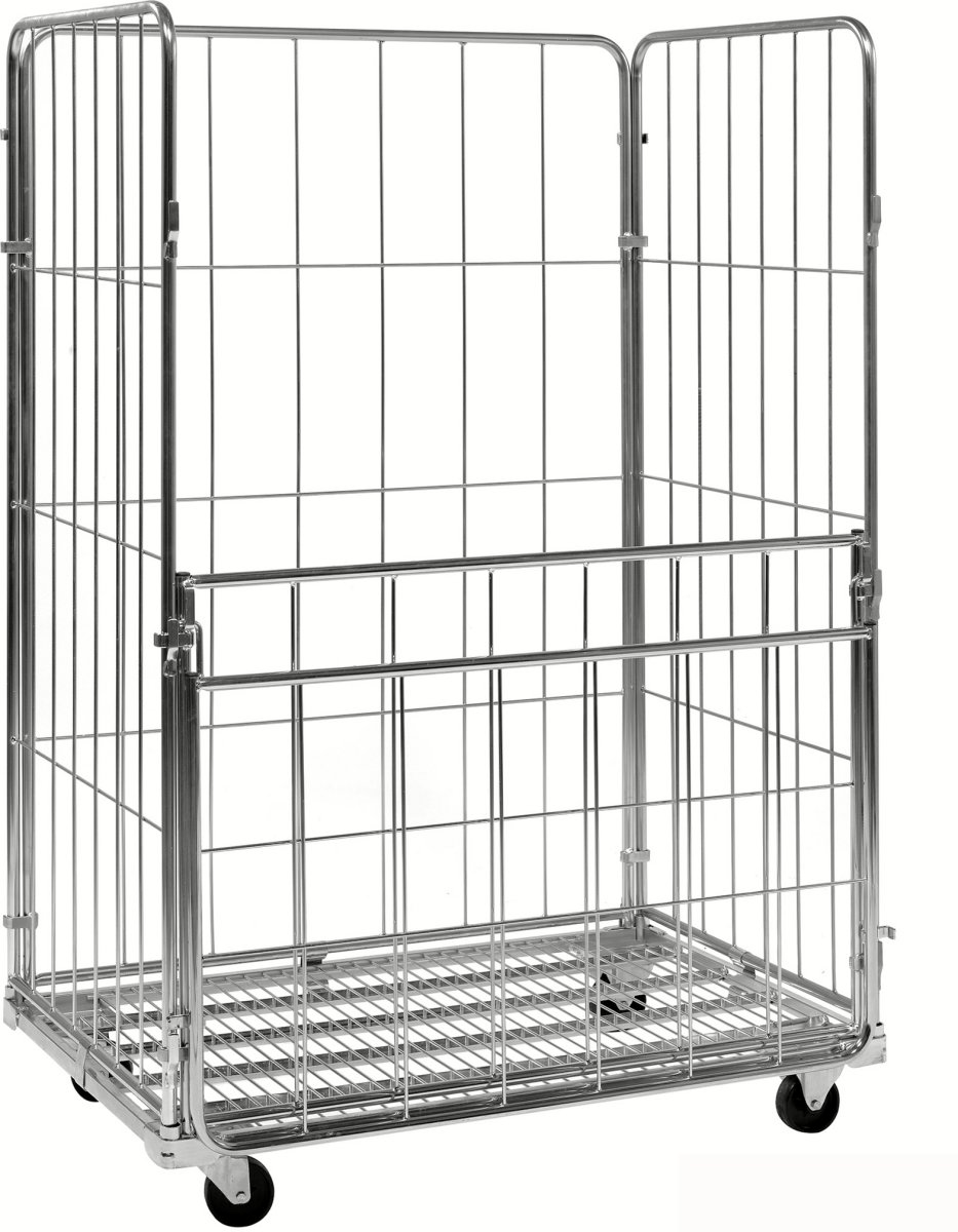4-sidig rullcontainer med vikbar sida, 1200x800x18