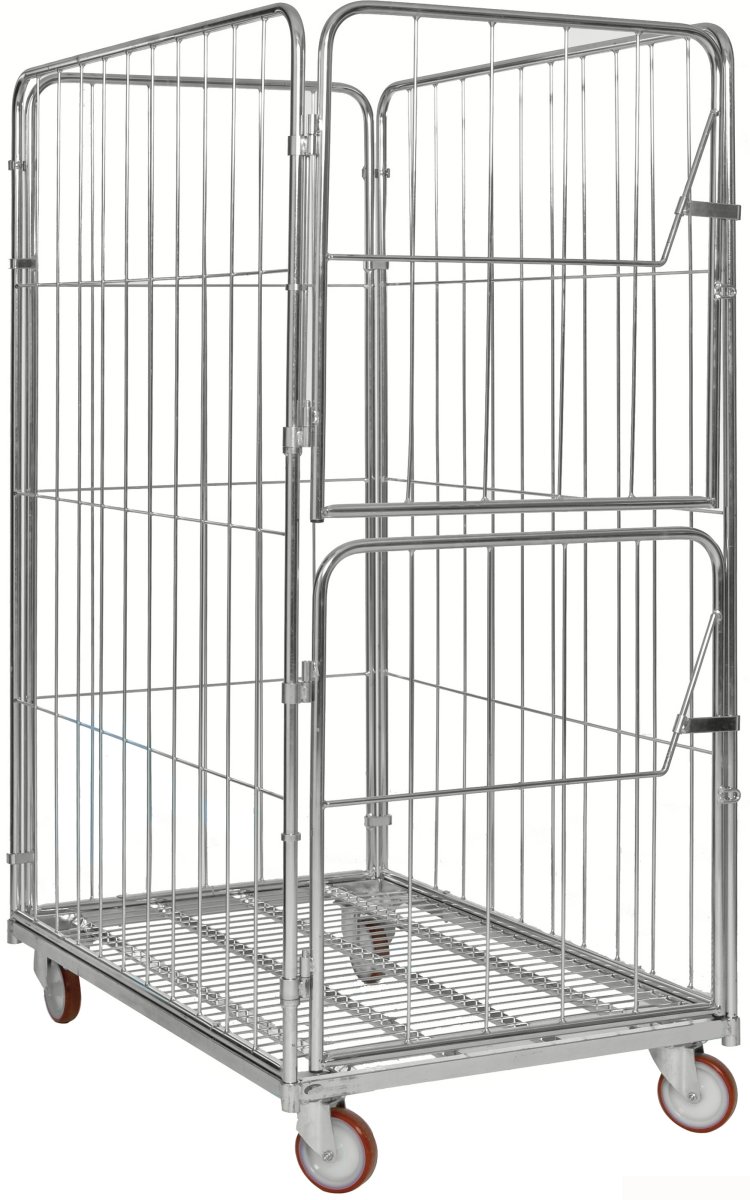 4-sidig rullcontainer med 2 dörrar, 120x80x180