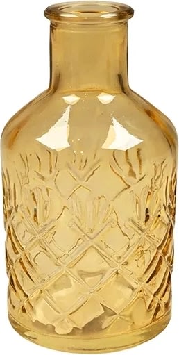 Vas, H12 x Ø6,5cm, gul, glas