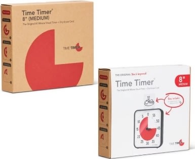 Time Timer® Original Medium-klocka, 18x18 cm