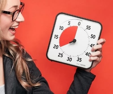 Time Timer® Original Medium-klocka, 18x18 cm