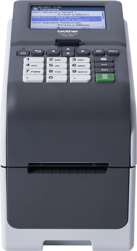 Brother TD-2320DSA300 2" nätverksetikettskrivare