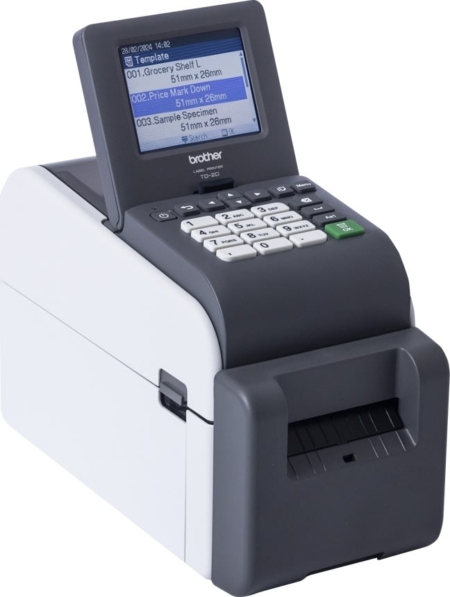 Brother TD-2320DSA300 2" nätverksetikettskrivare