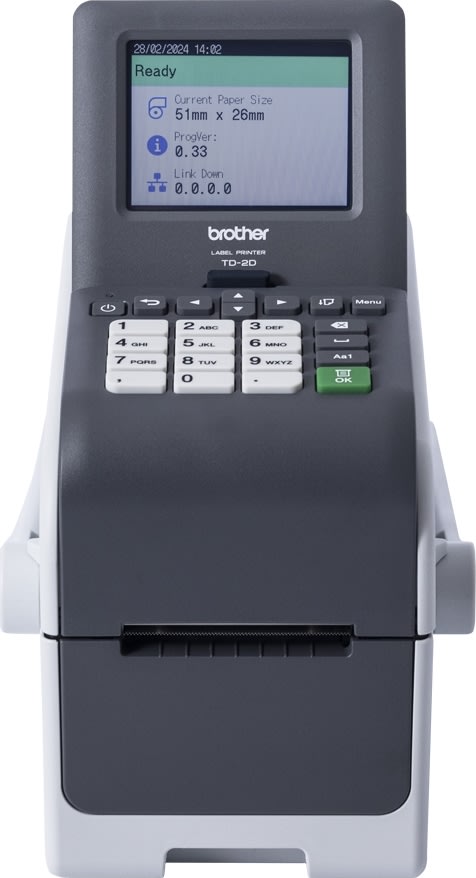 Brother TD-2350DSAH300 2" trådlös etikettskrivare