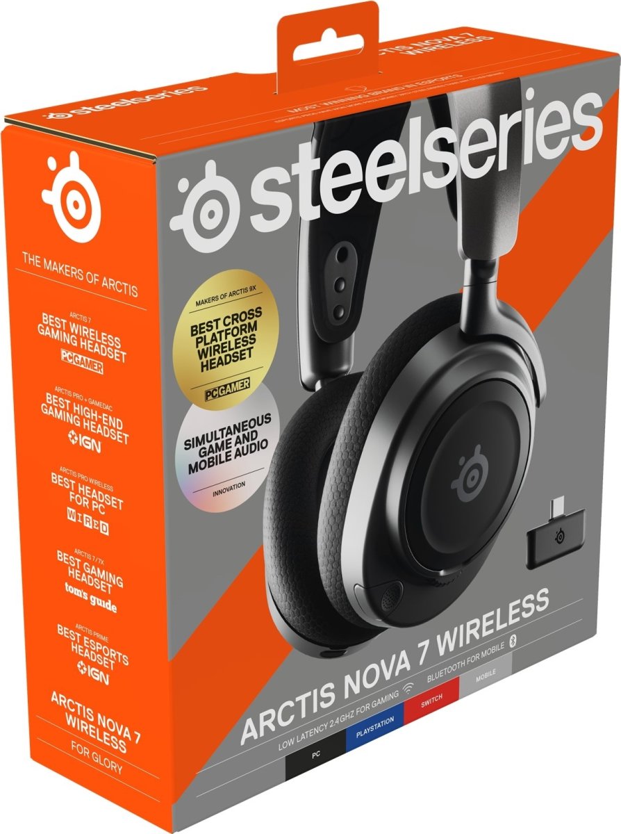 SteelSeries Arctis Nova 7 trådlöst headset, svart