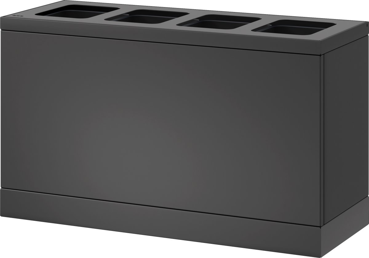 Bica Basic 831 avfallsstation, 4x10 L, antracit