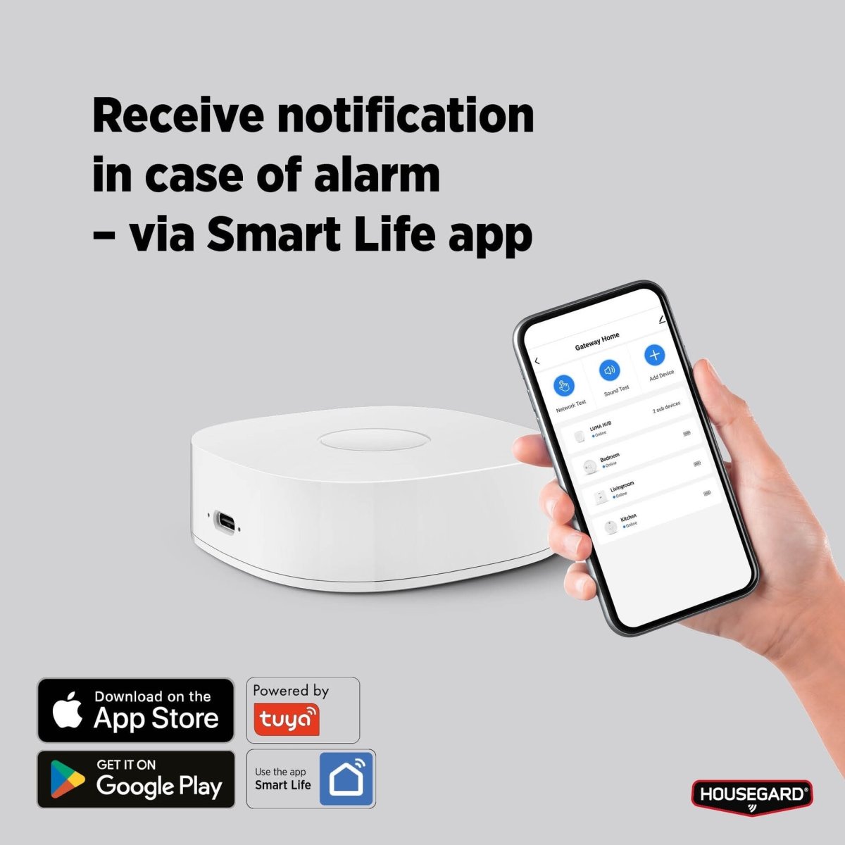 Housegard LUMA Wi-Fi HUB, vit
