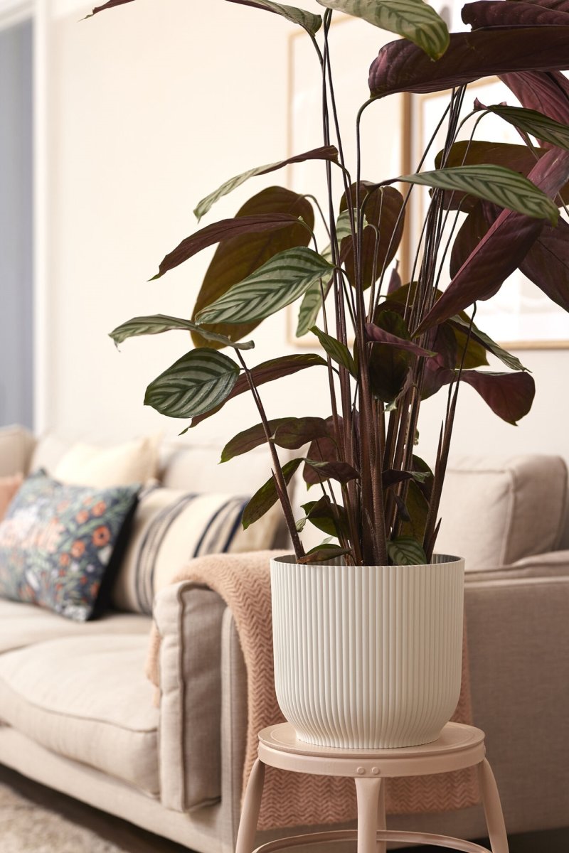 Elho Vibes blomkruka, 30 cm, Silky White