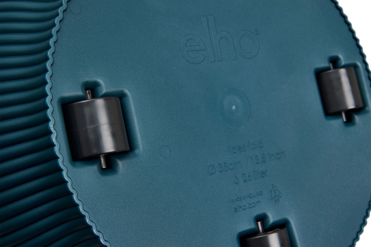 Elho Vibes Blomkruka med hjul, 35 cm, Deep Blue