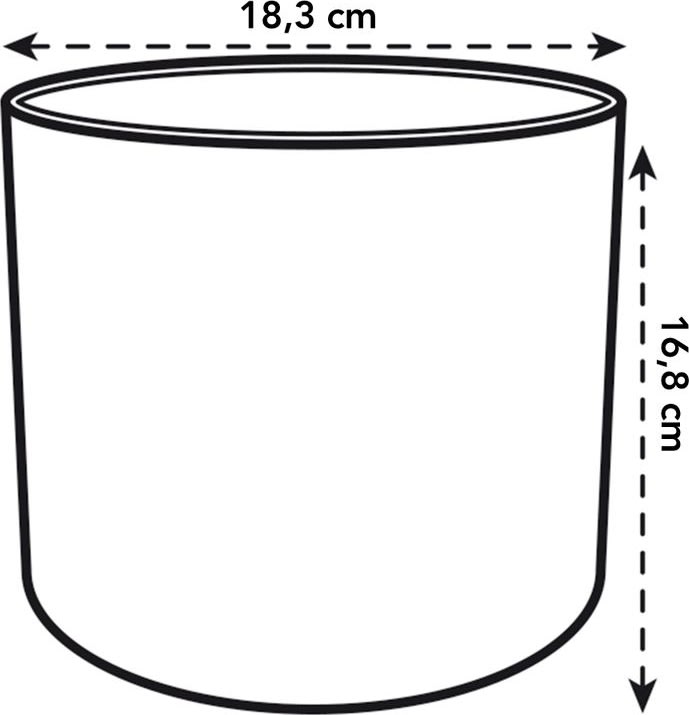 Elho B.for Soft Blomsterkruka, 18 cm, white