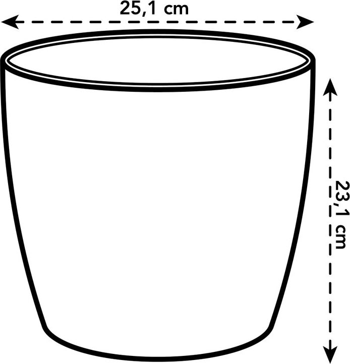 Elho Brysselblomkruka, 24 cm, vit