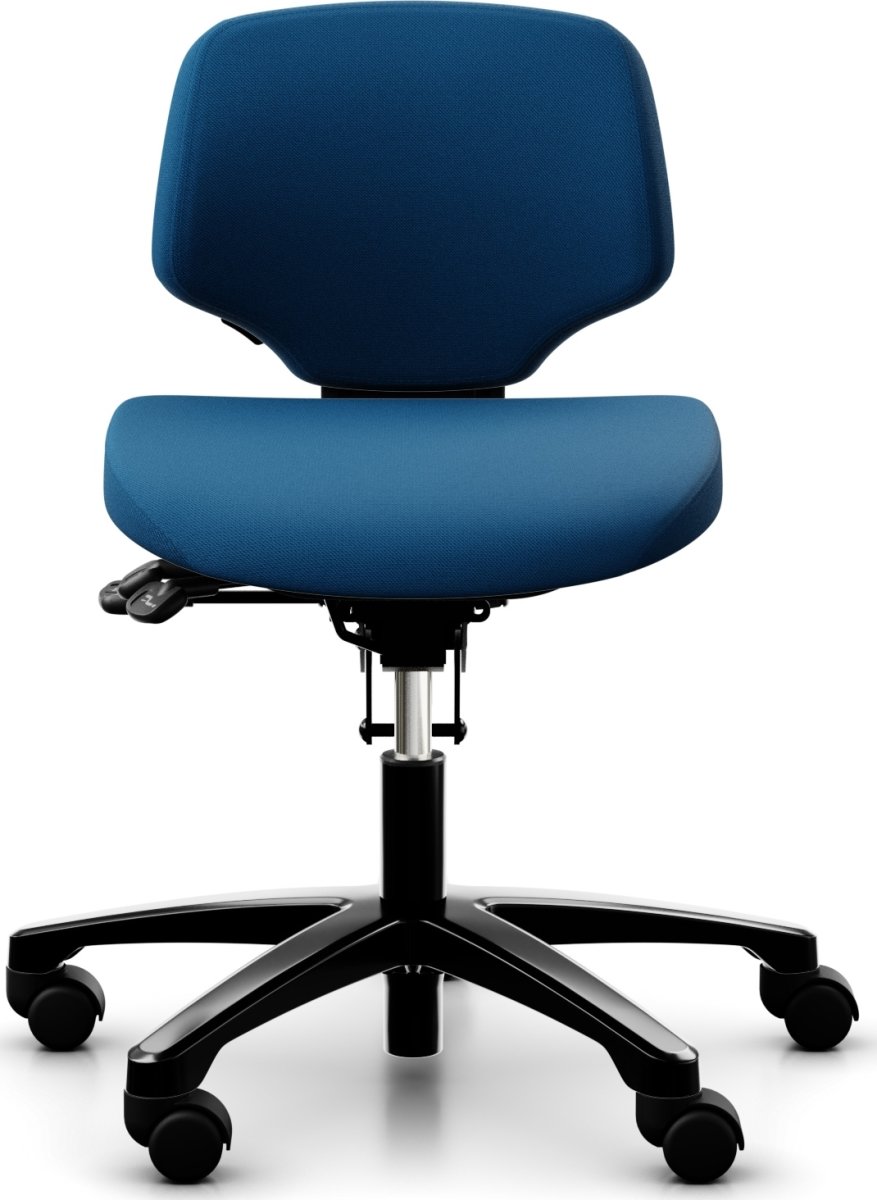 Kontorsstol RH Activ 200 Låg rygg Medium sits Blå