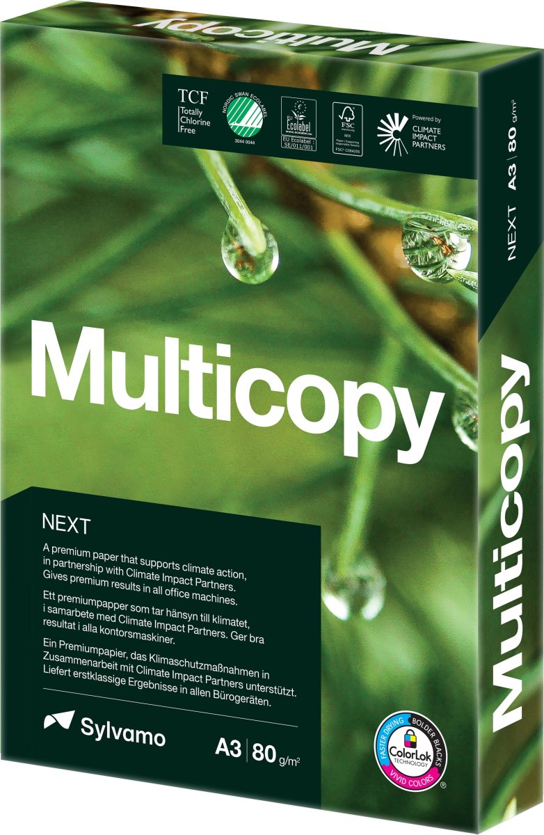 MultiCopy Next kopieringspapper A3 | 80g | 500 ark