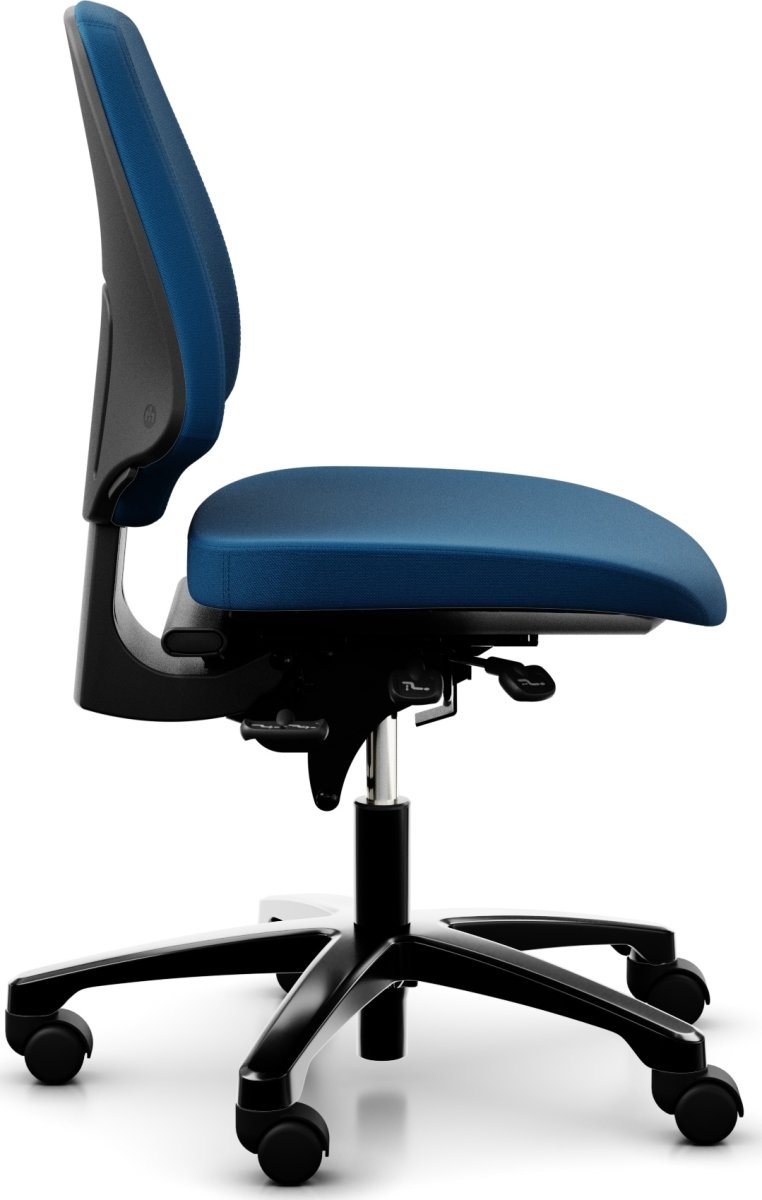 Kontorsstol RH Activ 222 Hög rygg Bred sits Blå