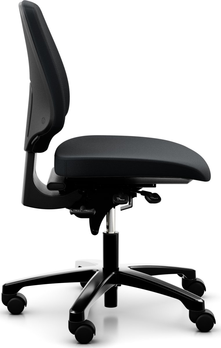Kontorsstol RH Activ 222 Hög rygg Bred sits Svart