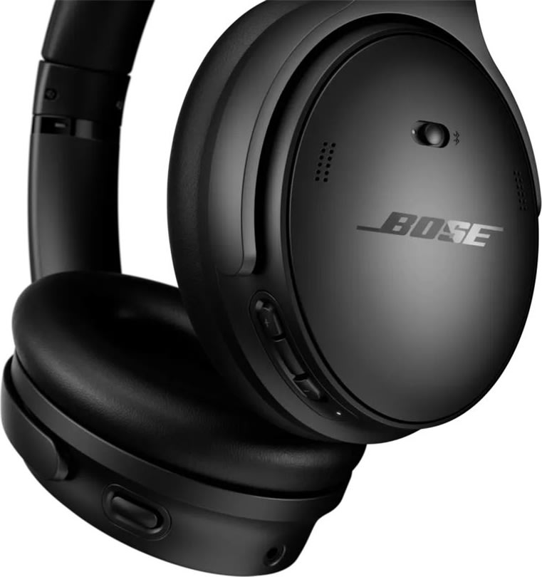 Bose QuietComfort 45 trådlösa hörlurar, svart