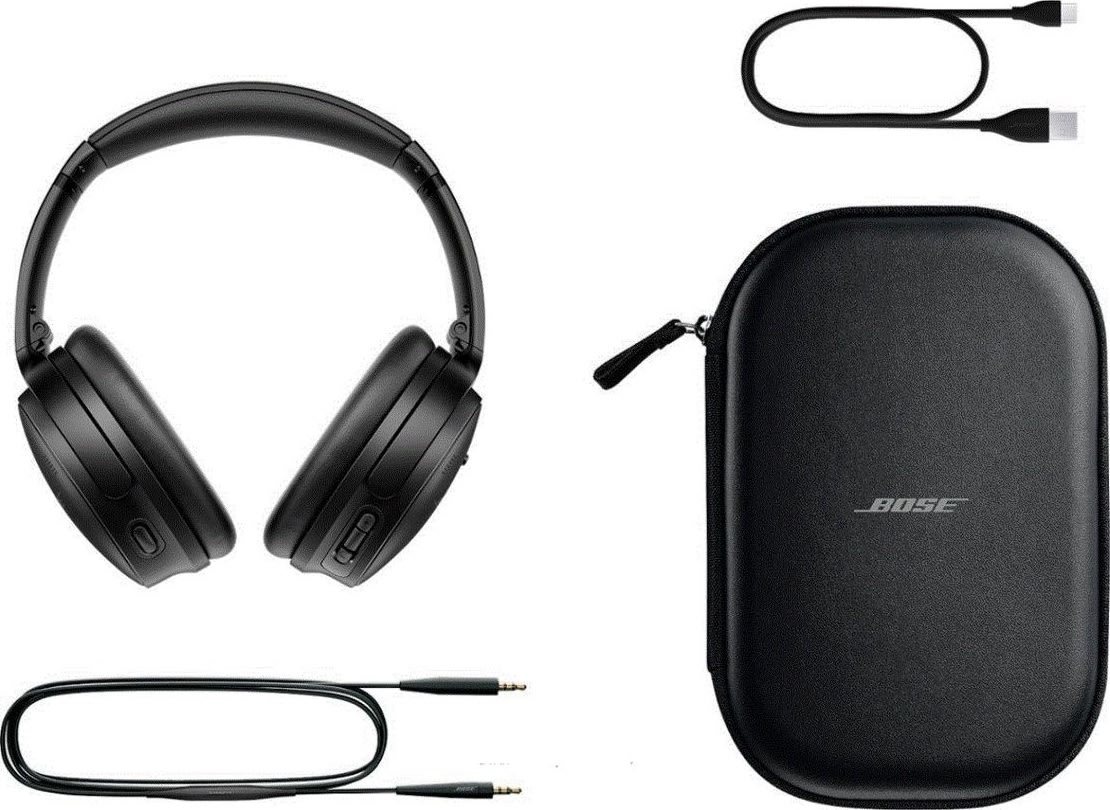 Bose QuietComfort 45 trådlösa hörlurar, svart