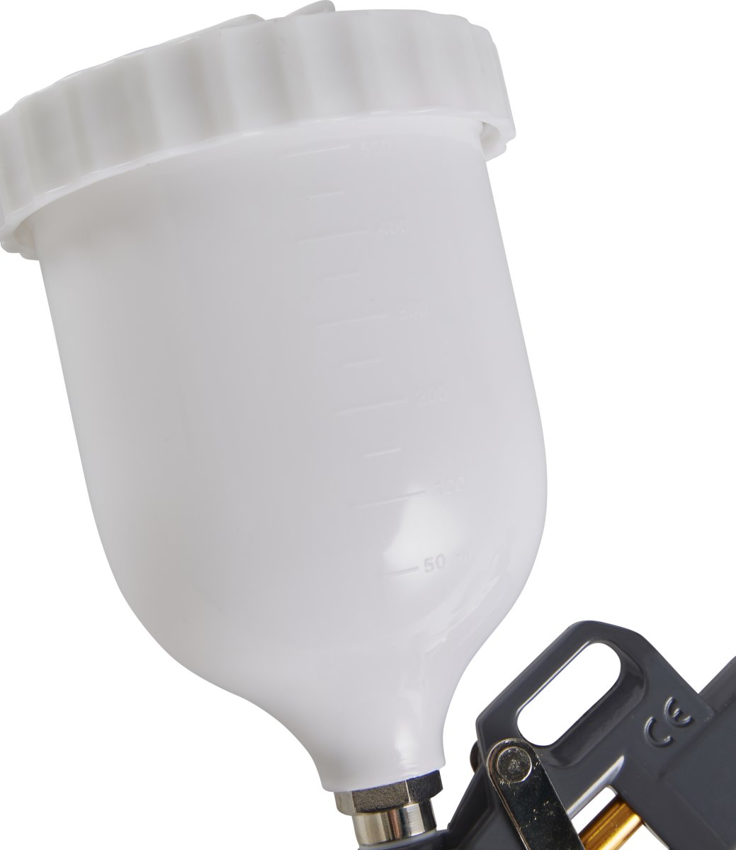 Tryckluftspistol för färg 1/4", 600 ml.
