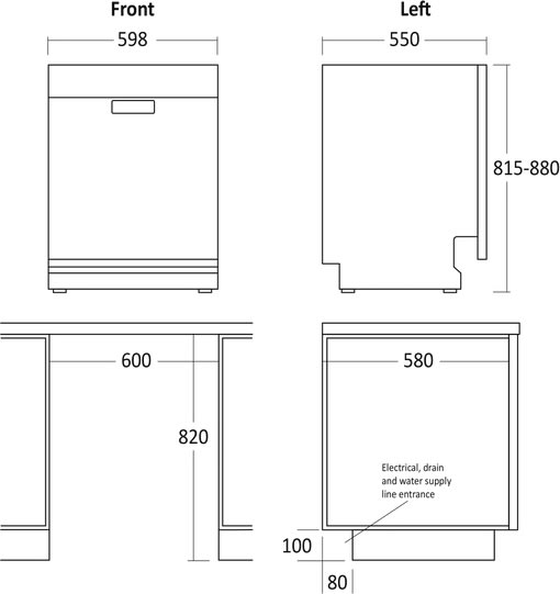Scandomestic DWI1444WC - Diskmaskin, vit