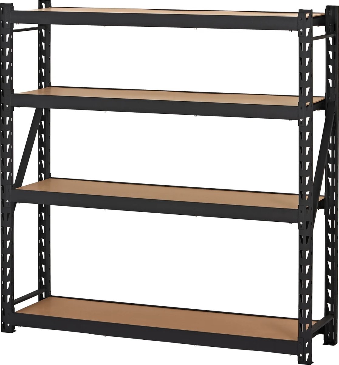 Stålställ med 4 hyllplan, 600 kg, 180x180x45 cm
