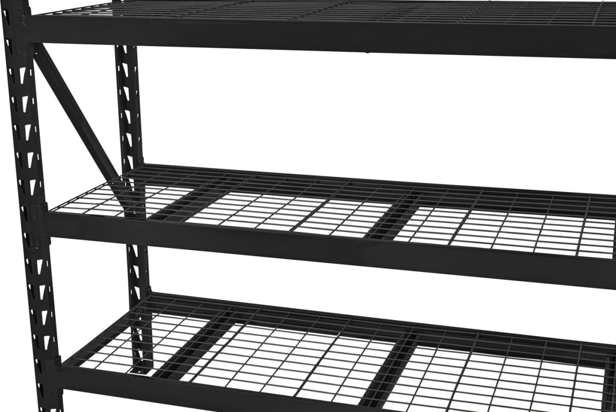 Stålhyllor m. 4 gallerhyllor, 800kg, 183x196x61cm