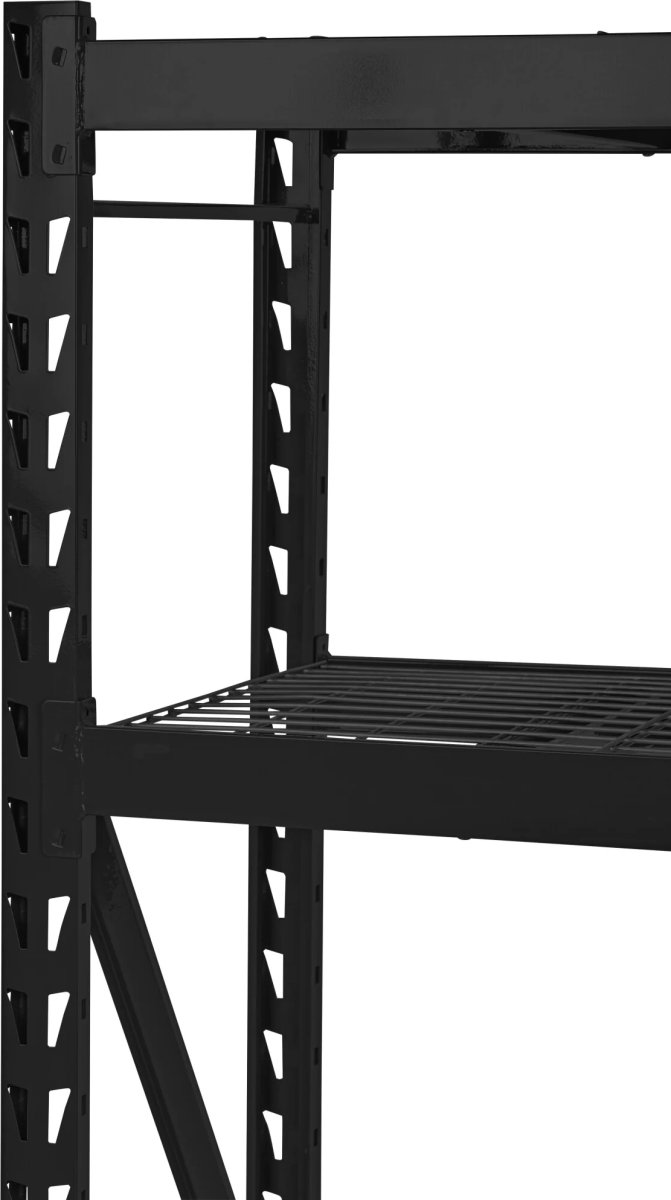 Stålhyllor m. 4 gallerhyllor, 800kg, 183x196x61cm
