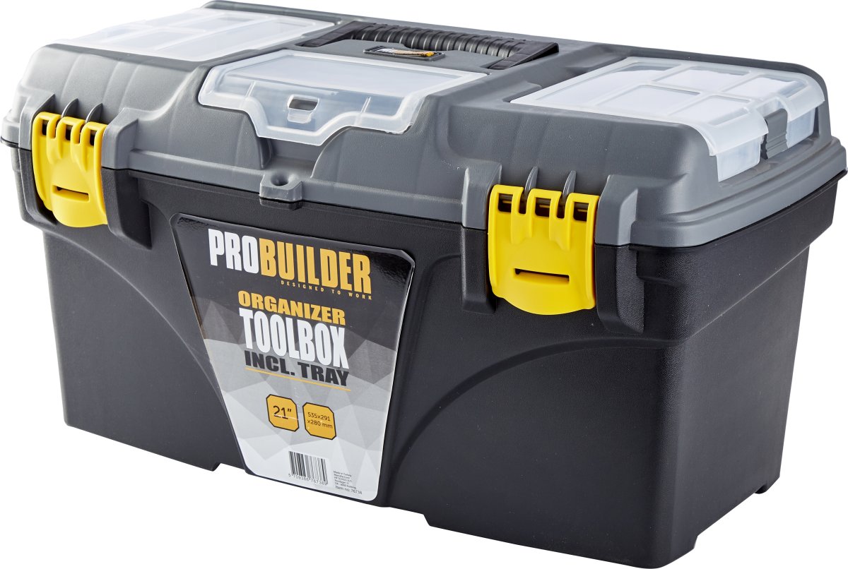 Probuilder verktygslåda m/organisator, 21"